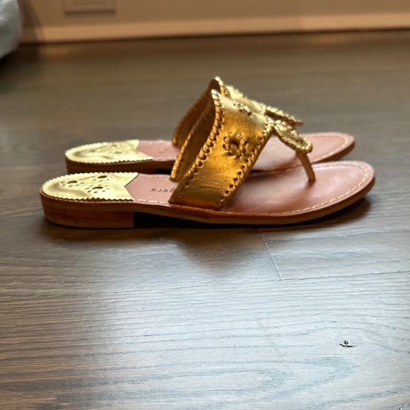 Jack Rogers Metallic Gold Sandals - Picture 5 of 6